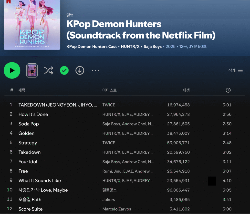 KPop Demon Hunters Soundtrack 1