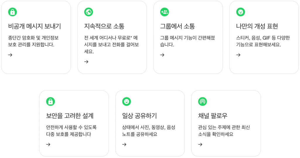 왓츠앱 기능