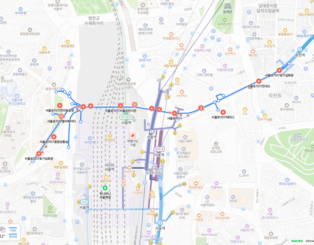 서울로7017 완벽 가이드|역사·편의시설·주변 관광지·오시는 길 총정리 42 서울로7017 오시는 길