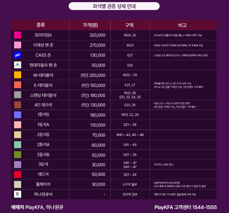 2025 하나은행 초청 대한민국 축구국가대표팀 친선경기 대한민국 VS 볼리비아 예매 바로가기 | 티켓 예매·일정·가격·좌석 총정리 15 대한민국 VS 볼리비아 권종 상세 안내